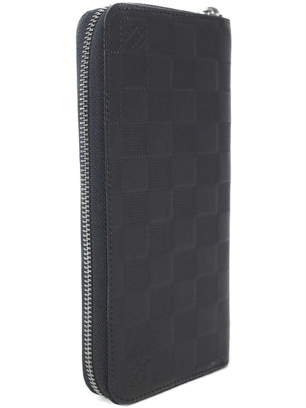 Louis Vuitton Vertical Long Damier Zippy Infini Zipper Wallet Round